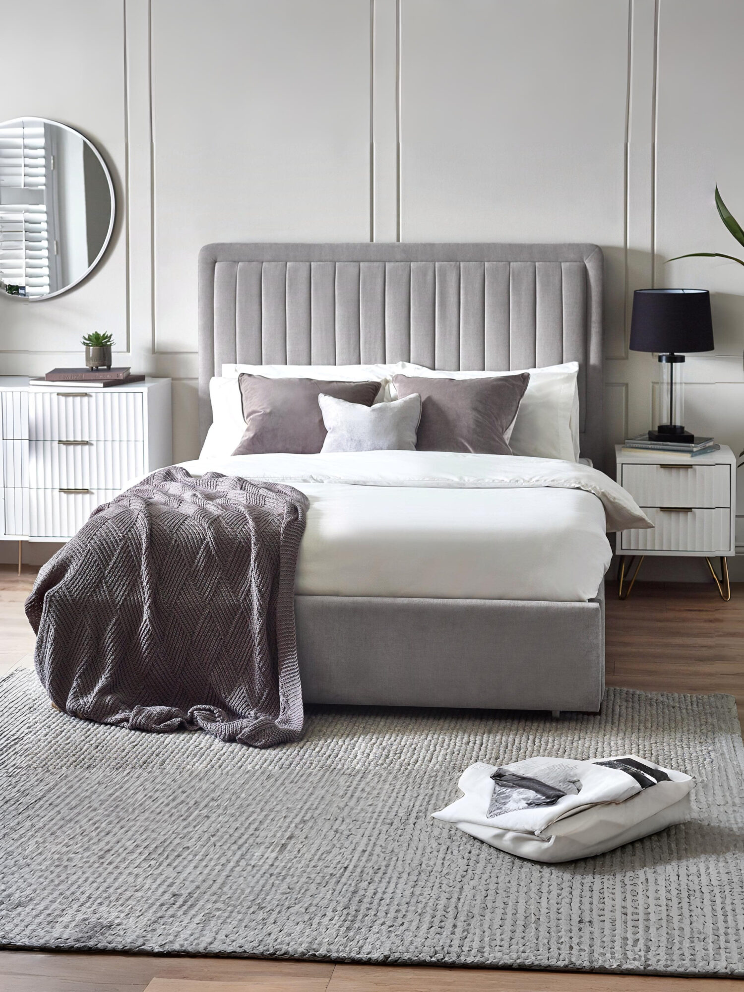 SAV005_1-1 Savannah Upholstered 1 Drawer Storage Bed - Image 1
