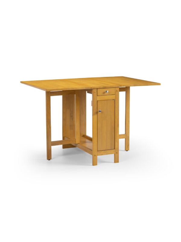 Savoy 4 Seater Drop Leaf Gateleg Dining Set with Folding Chairs - Image 7