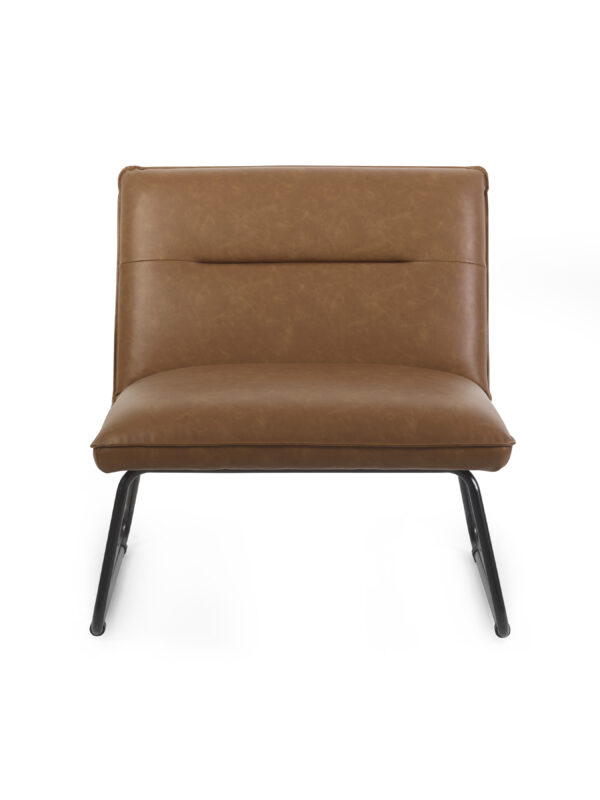 Saxon Upholstered Armless Accent Chair - Image 3