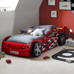 Scorpion Racing Car Bed - Red, Single