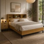 Sia Bookcase Headboard Bed