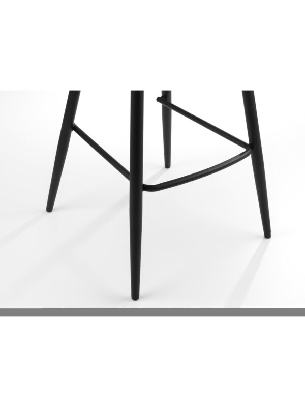 Soho Bar Stool - Antique Black Faux Leather - Image 5