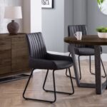 Soho Dining Chairs (Set of 2) - Antique Black Faux Leather
