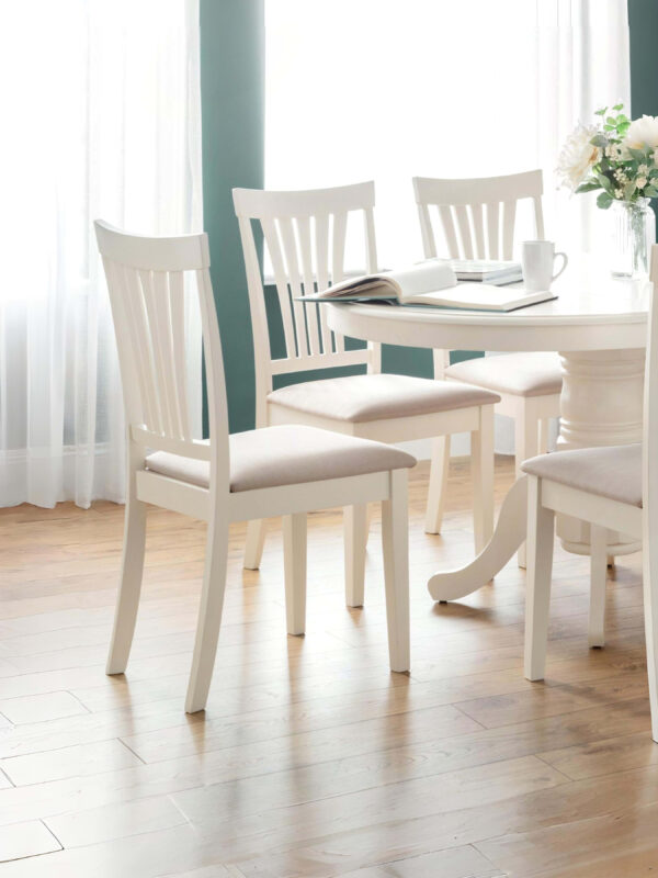 Set Of 2 Stanmore Ivory Chairs