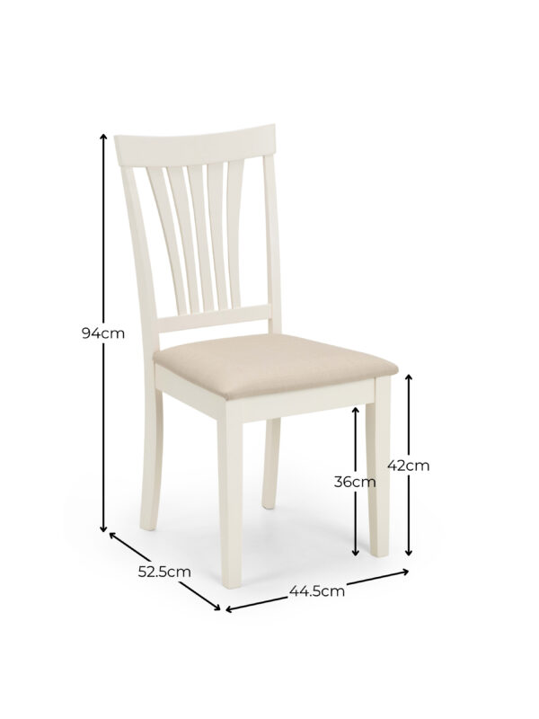 Set Of 2 Stanmore Ivory Chairs - Image 4