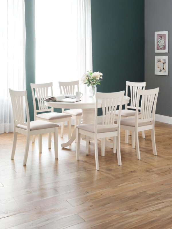 Set Of 2 Stanmore Ivory Chairs - Image 5