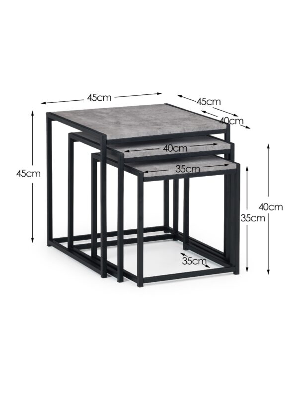 Staten Concrete Nest Of 3 Tables - Image 6