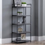 Staten Tall Concrete Bookcase