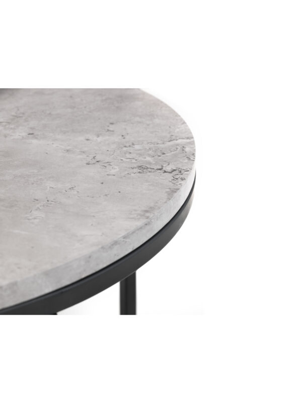 Staten Concrete Round Nesting Coffee Table - Image 6