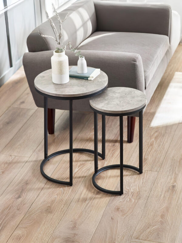 Staten Round Nesting Side Tables