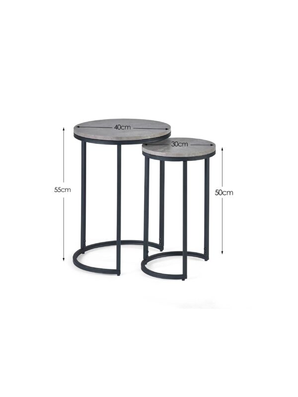 Staten Round Nesting Side Tables - Image 3