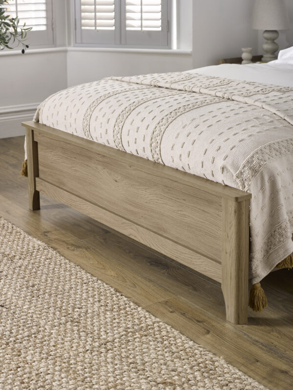 Sydney Rattan Print Bookcase Bed Frame - Image 6