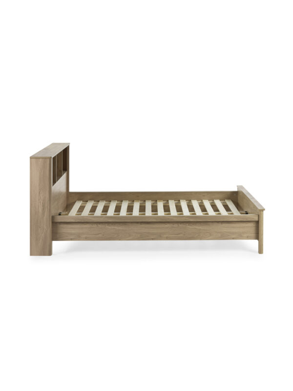 Sydney Rattan Print Bookcase Bed Frame - Image 9