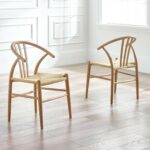 Set of 2 Symi Natural Oak Dining Chairs
