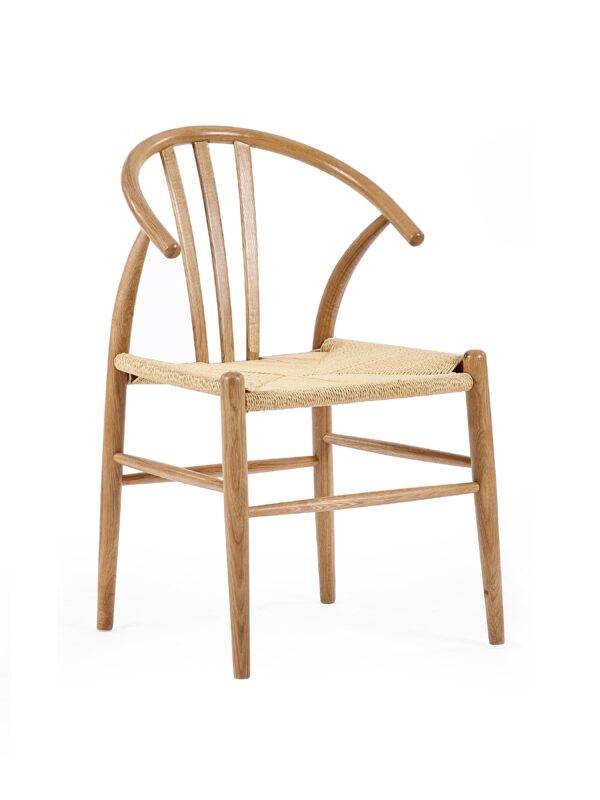 Set of 2 Symi Natural Oak Dining Chairs - Image 3