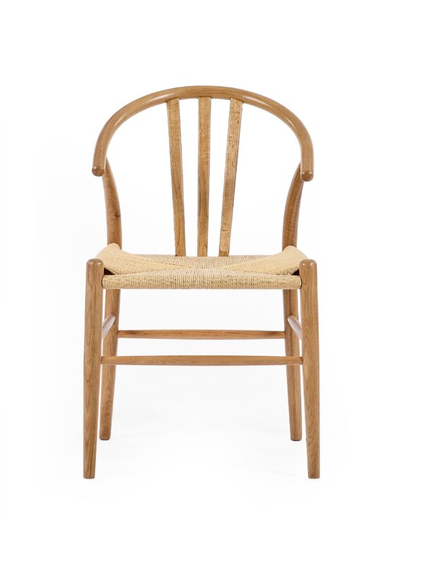 Set of 2 Symi Natural Oak Dining Chairs - Image 4