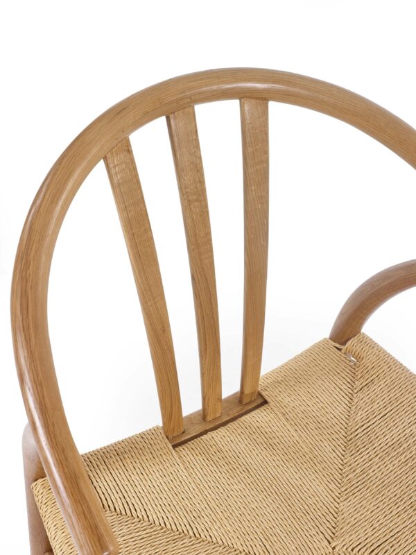 Set of 2 Symi Natural Oak Dining Chairs - Image 8