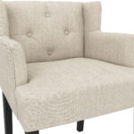 Shay Anthracite Winged Chair with Arms - Image 16