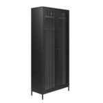 Storm Black 2 Door Wardrobe - Image 5