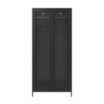 Storm Black 2 Door Wardrobe - Image 4
