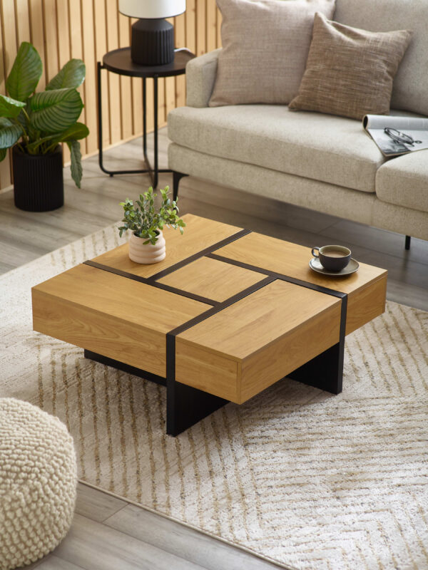 Tahoe 80cm Square Storage Coffee Table