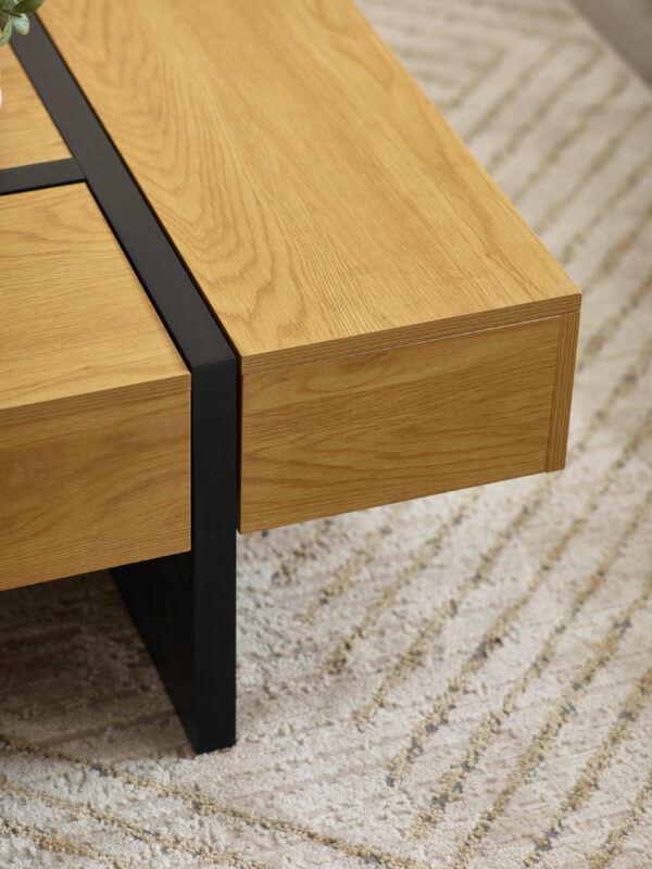 Tahoe 80cm Square Storage Coffee Table - Image 10