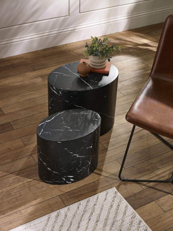 Toba Oval Nest of 2 Side Tables - Image 3
