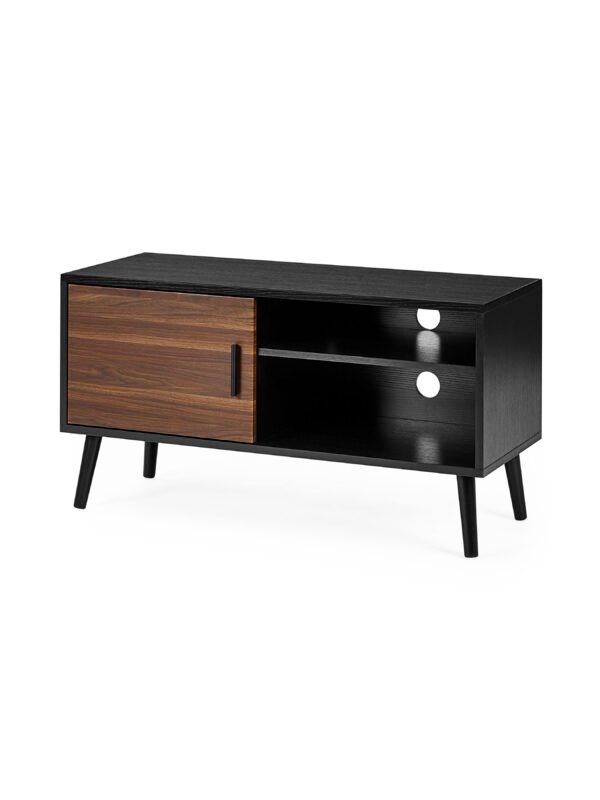 Trent Walnut and Black Small TV Stand Up to 43" - Image 3