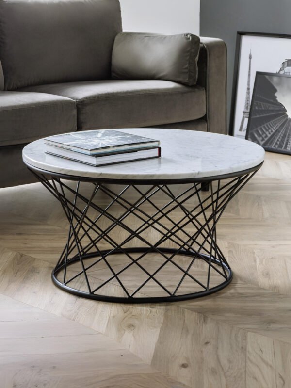 Trevi Real Marble Coffee Table