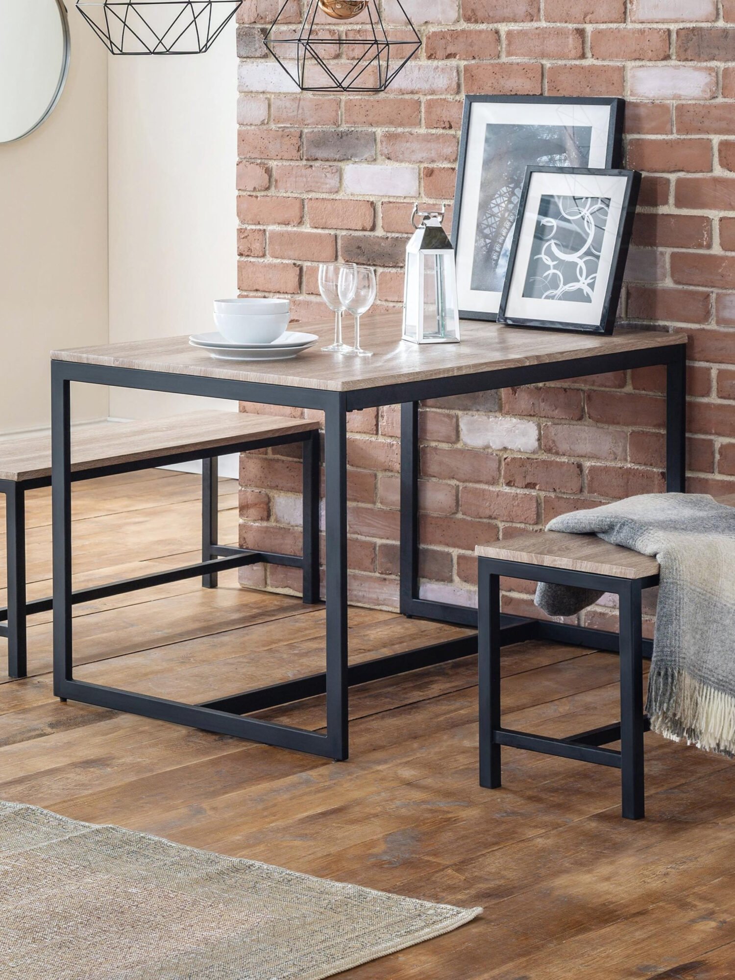TRI206_1 Tribeca Rectangular 4-6 Seater Dining Table