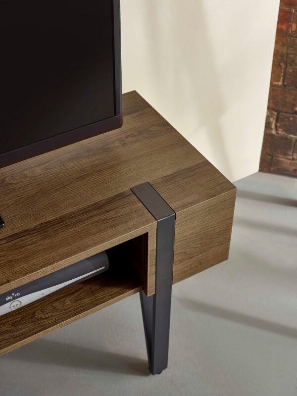 Troy TV Unit up to 65 Inch - Rustic Wood Effect - Image 8
