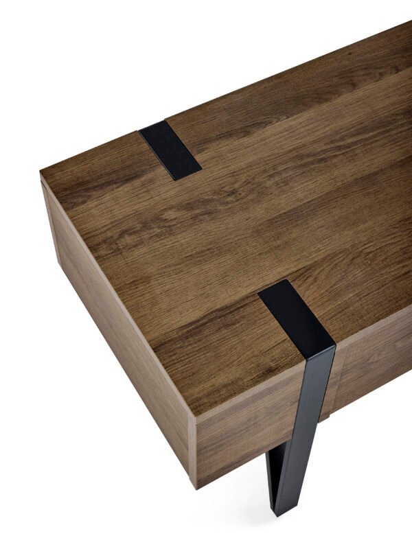 Troy TV Unit up to 65 Inch - Rustic Wood Effect - Image 9