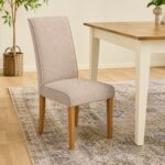 Valencia Upholstered Dining Chair (Set of 2) - Cream Chenille