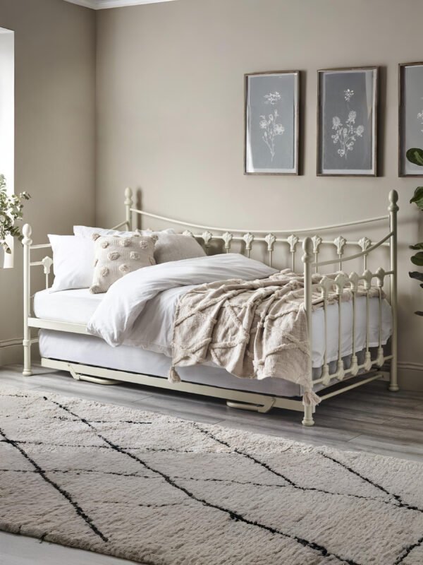 Versailles 90cm Single Ivory Underbed Trundle - Image 4