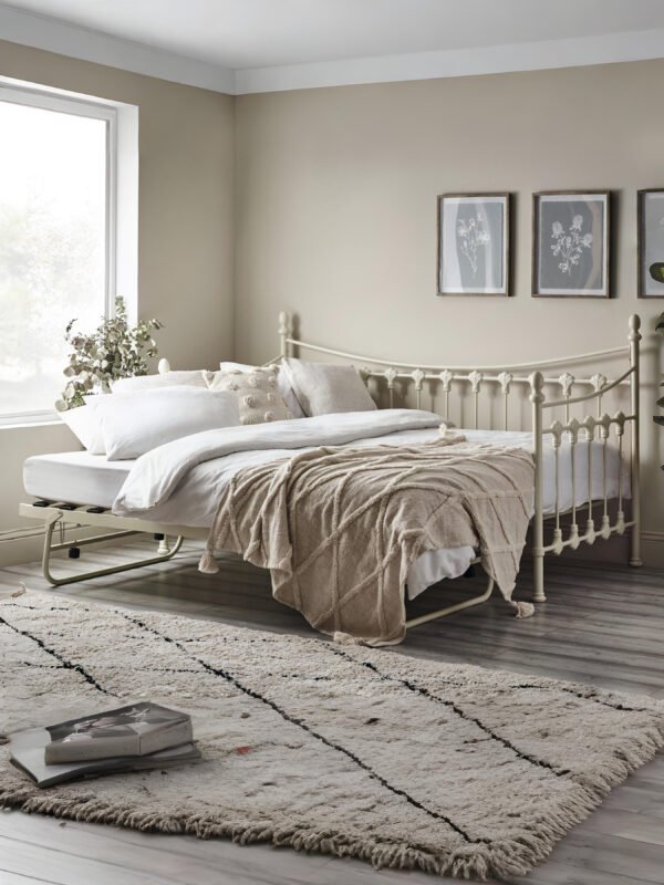 Versailles 90cm Single Ivory Underbed Trundle - Image 5