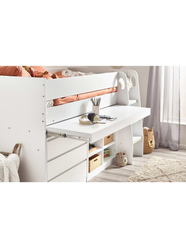 Vespa Mid Sleeper Bed with Desk - Image 3