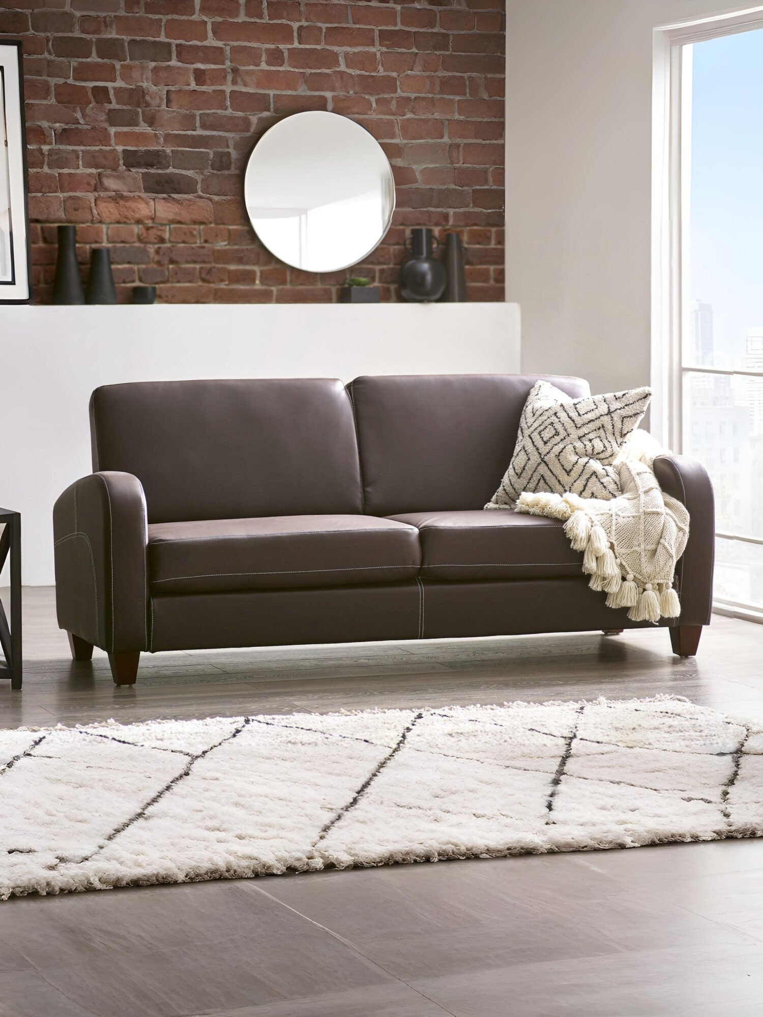 VIV003_1 Vivo Upholstered 3 Seater Sofa