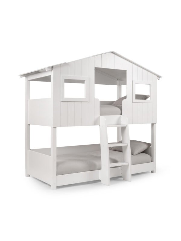 Willow 90cm Single White Treehouse Bunk Bed - Image 2