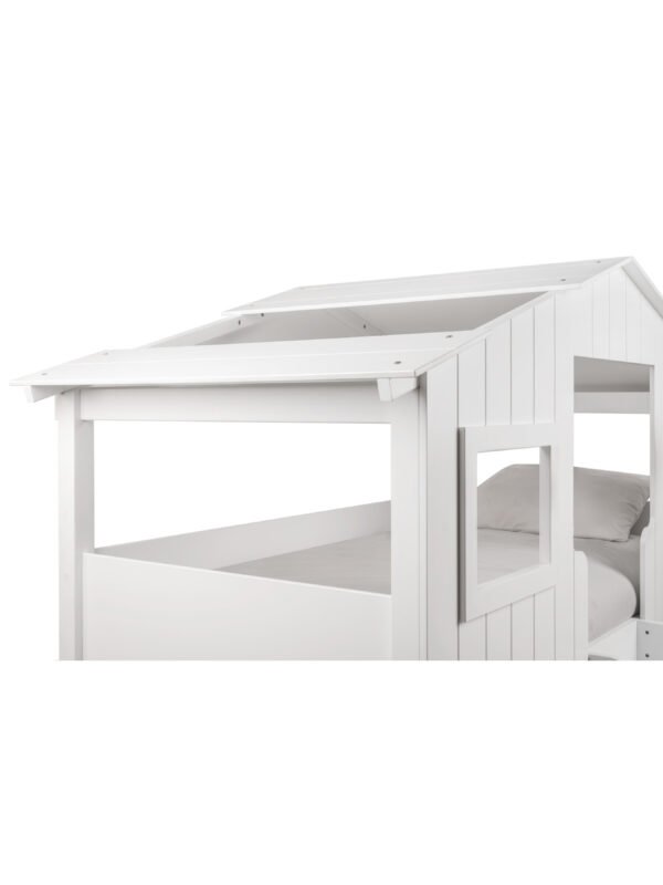 Willow 90cm Single White Treehouse Bunk Bed - Image 7