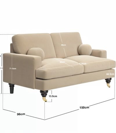 Addison 2 Seater Velvet Sofa