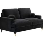 Addison 2 Seater Velvet Sofa with Caster Legs