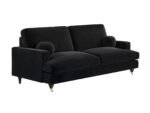 Addison 3 Seater Velvet Sofa with Caster Legs