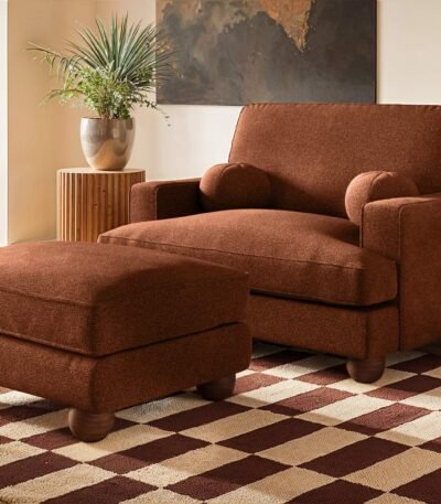 Addison Footstool Chenille