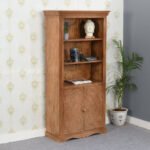 Artwork Mango Wood Large Corner Bookcase