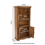 Artwork Mango Wood Large Corner Bookcase - Image 6