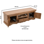 Artwork Mango Wood Tv Cabinet - Image 5
