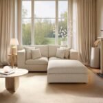 Asher 3 Seater Sofa with Footstool Boucle