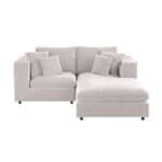 Asher 3 Seater Sofa with Footstool Boucle