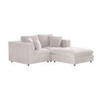 Asher 3 Seater Sofa with Footstool Boucle