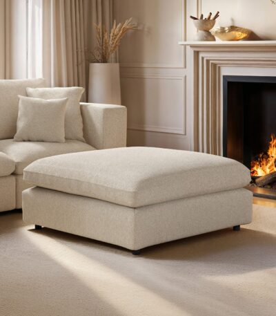 Asher Footstool Boucle